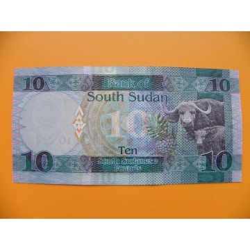 bankovka 10 liber Jižní Sudán - série AL