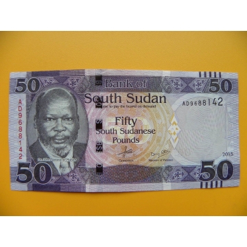 bankovka 50 liber Jižní Sudán - série AD
