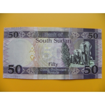 bankovka 50 liber Jižní Sudán - série AD